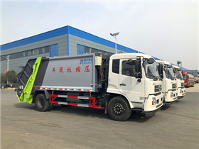 东风天锦14方压缩垃圾车